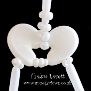 Balloon bones. Here is the pelvis made with 260 balloons inside round balloons.