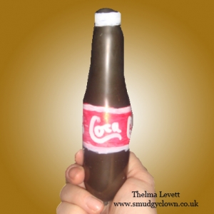 balloon bottle - coco cola bottle made from balloons