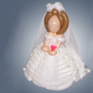 Small bride balloon model