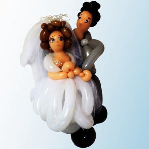 Balloon Bride and Groom