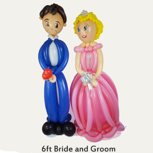 Balloon Bride and Groom