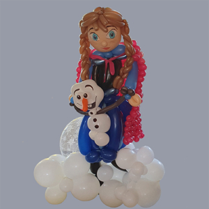 Balloon Anna and Olaf from Frozen