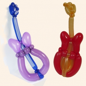 Guitars made from balloons