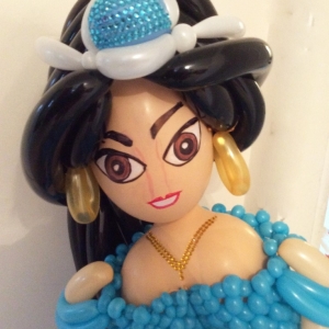Princess Jasmine balloon model - front view